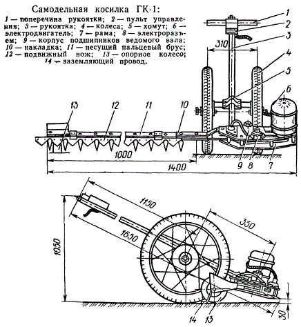 Самодельная косилка ГК-1