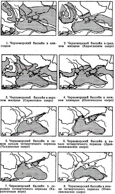 История Черного моря в кайнозое