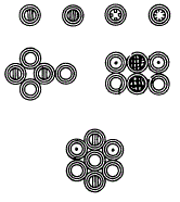 Символы элементов и соединений по Дальтону