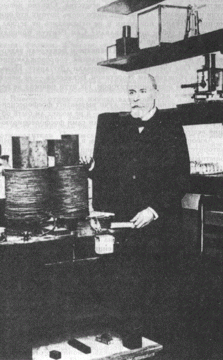 А. Беккерель в своей лаборатории